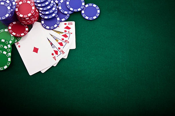 Hand ranking chart displayed on ibu4d login Caribbean Stud Poker table